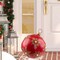 Northlight LED Lighted Glittered Christmas Ball Ornament Decoration - 12" - Red - White Lights